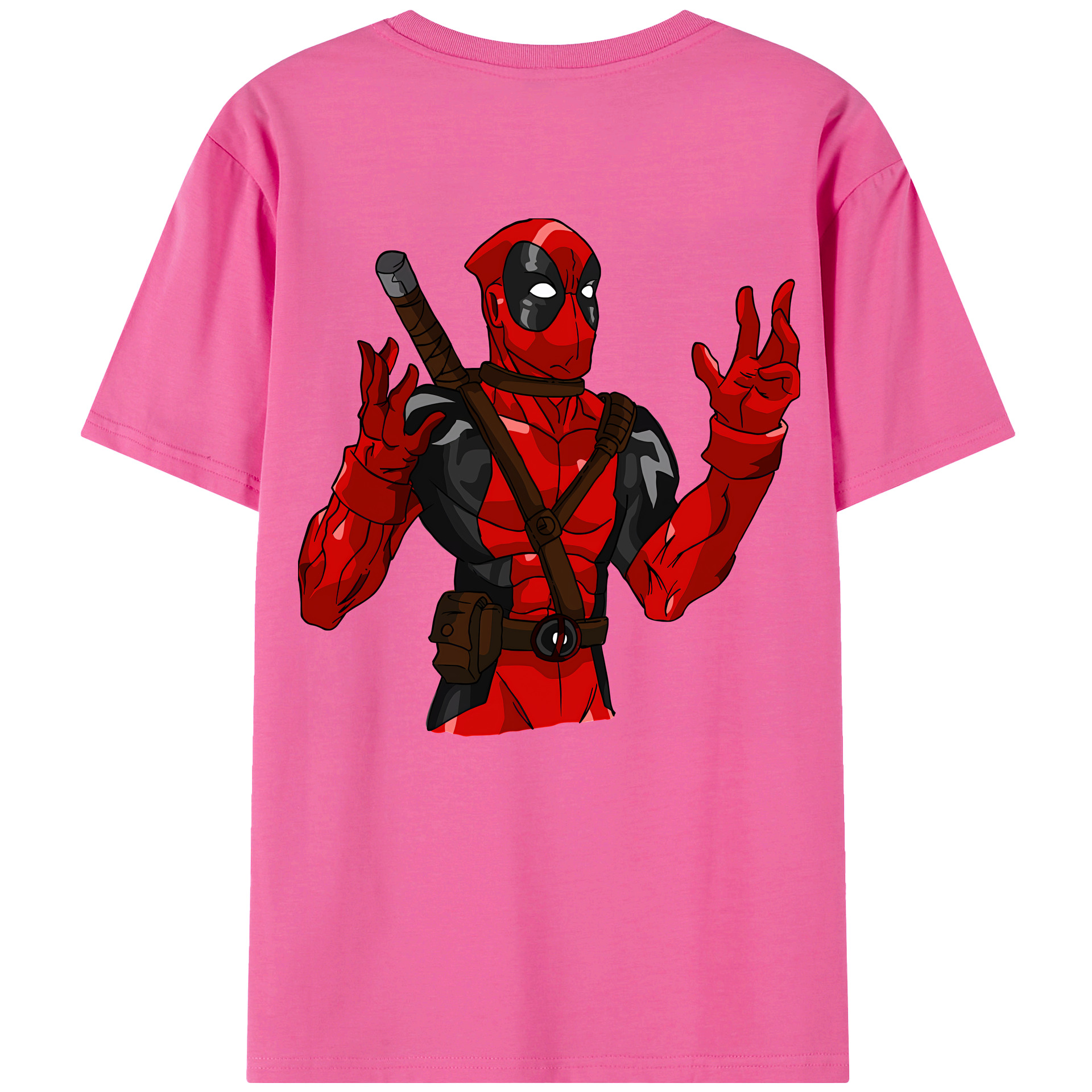 （画像用） Deadpool デッドプール レディース半袖Tシャツ(バックプリント)